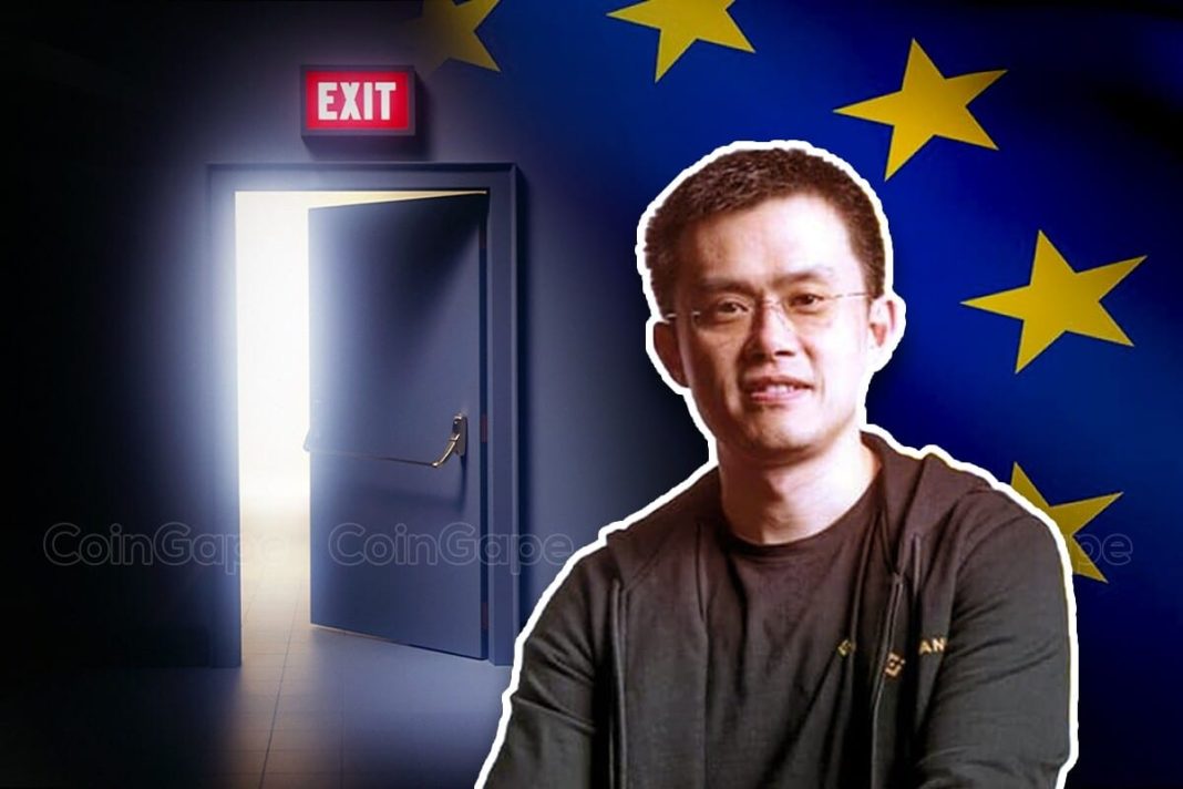 Binance CEO CZ Europe stablecoin delisting