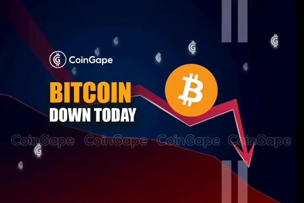 Bitcoin drop BTC price dip today