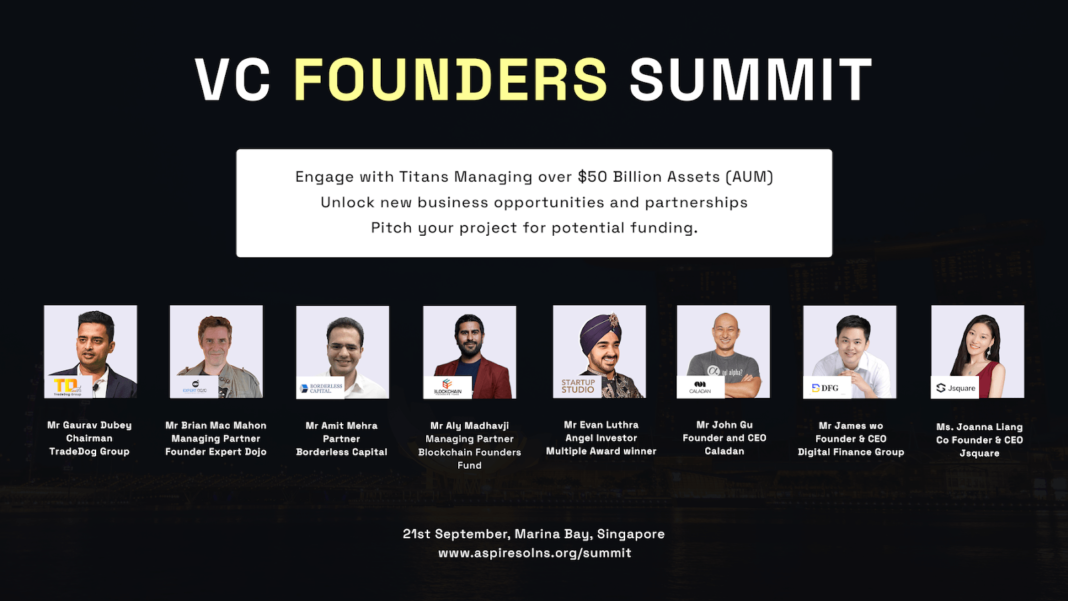 VC Founders Summit: The Largest Convergence of Investors and Founders Set to Take Place in Singapore – Press release Bitcoin News