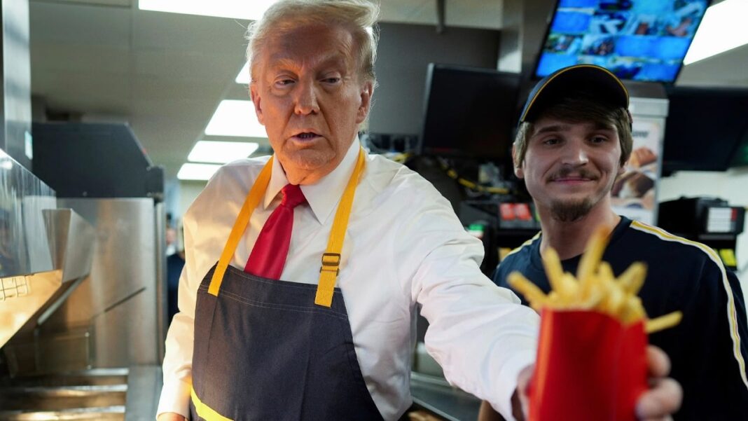 Trump Takes Commanding Lead Over Harris on Prediction Markets After McDonald's Appearance  – Bitcoin News