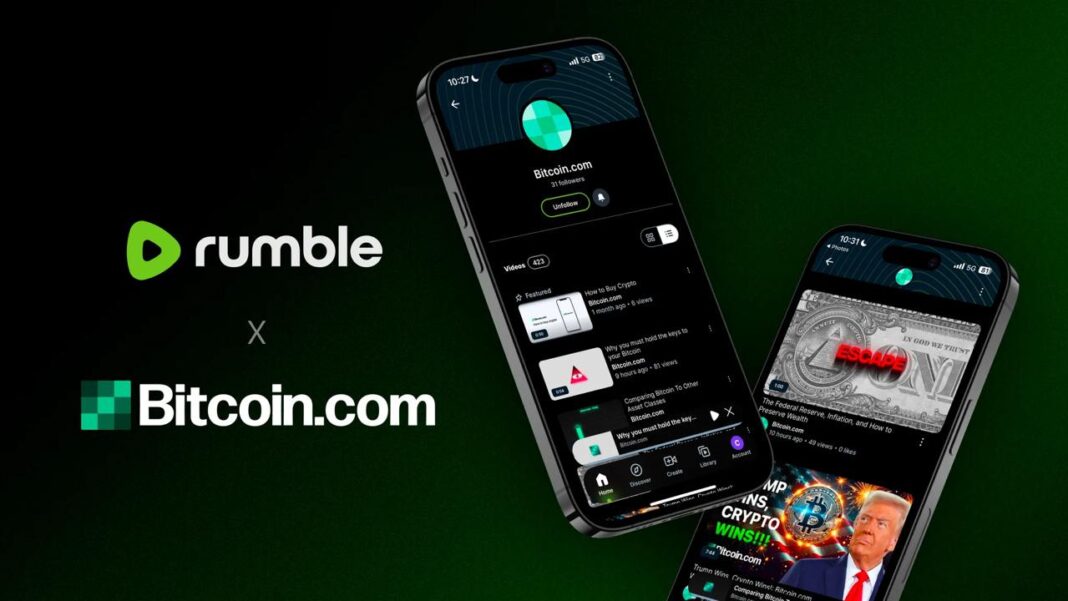 Bitcoin.com Now Live on Rumble: A New Era for Crypto Content – Press release Bitcoin News