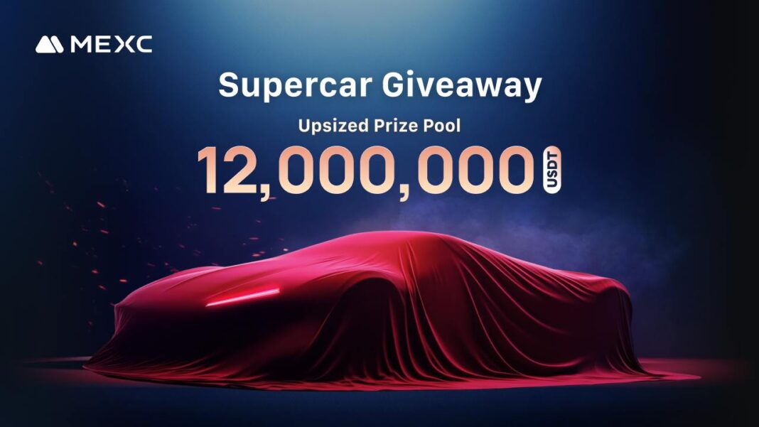 MEXC Raises the Bar: Supercar Giveaway Boosted to 12,000,000 USDT – Press release Bitcoin News