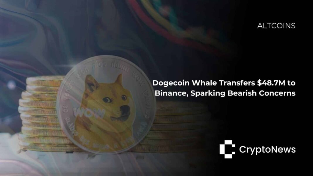 Dogecoin Whale Transfers $48.7M to Binance, Sparking Bearish Concerns - Crypto-News.net