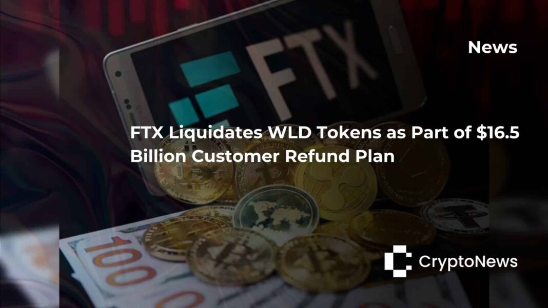 FTX Liquidates WLD Tokens as Part of $16.5 Billion Customer Refund Plan