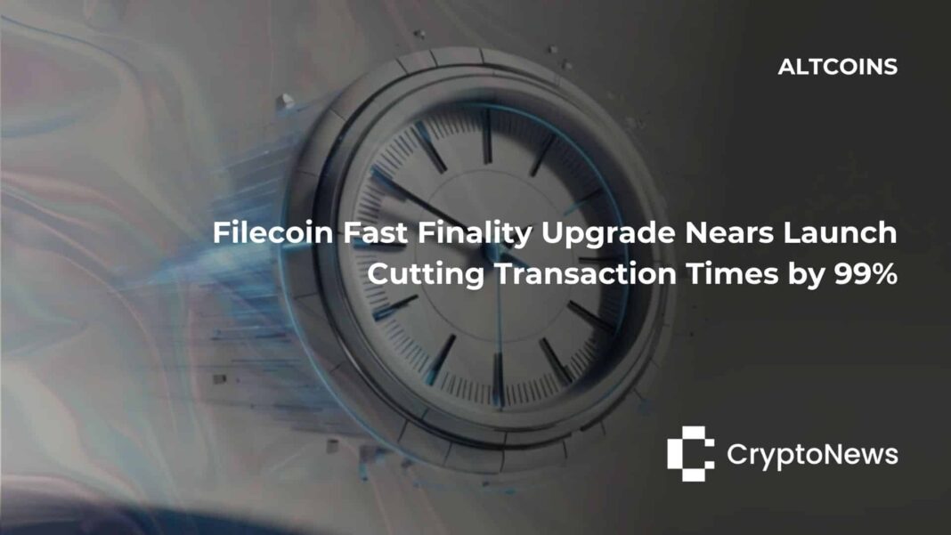 Filecoin Fast Finality Upgrade Nears Launch: Cutting Transaction Times by 99% - Crypto-News.net