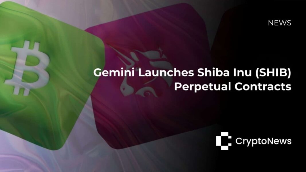 Gemini Expands Global Derivatives Offering with SHIB Perpetual Contracts - Crypto-News.net