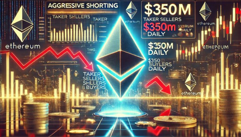 Ethereum Faces Aggressive Shorting As Taker Sellers Outpace Buyers By $350M Daily – Analyst