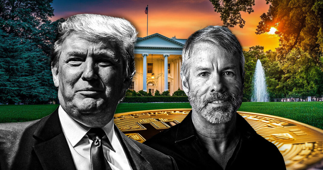 Michael Saylor, Marathon meet with Trump team aligning with possible Bitcoin reserve